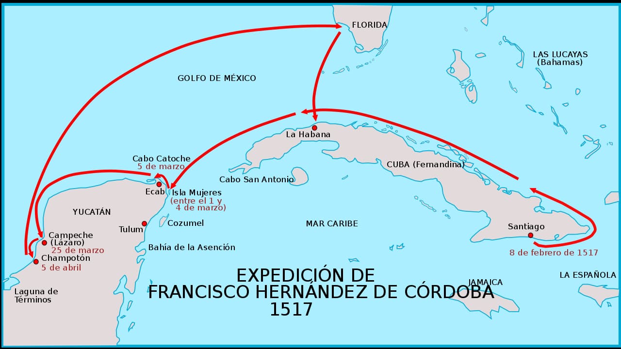 Expedición de Francisco Hernández de Córdoba a Yucatán